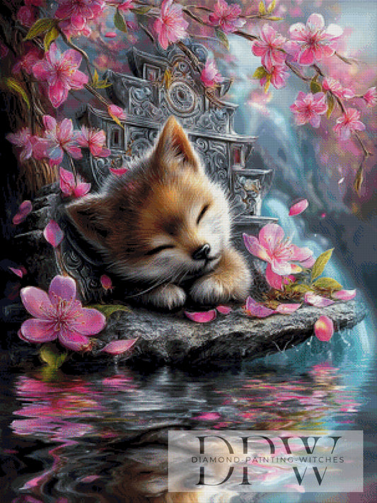 Der müde Fuchsjunge by Elly_A.I 75x100cm mit 300 Farben DPW-1276