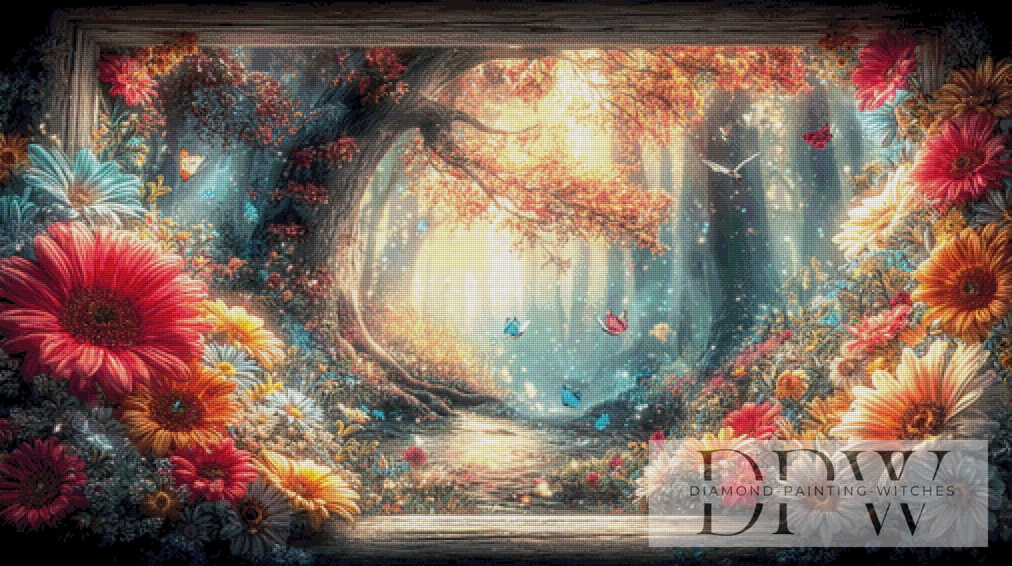 Zauberpfad by ellufija 125x70cm mit 270 Farben DPW-1279