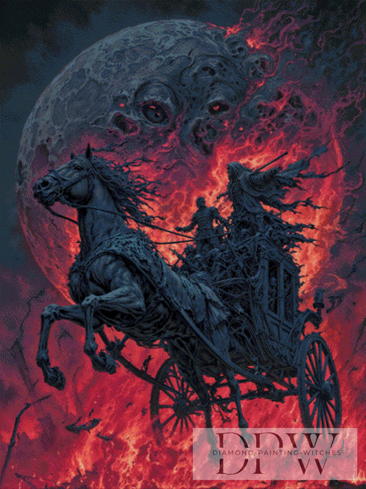 Ruler of Blood moon by Pixxel Pics 90x120cm mit 80 Farben DPW-127