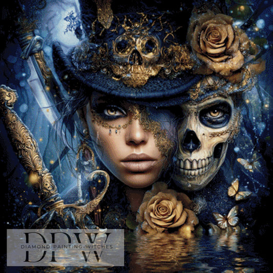 Dead or Alive by Elly_A.I, 90x90cm mit 190 Farben DPW-1295