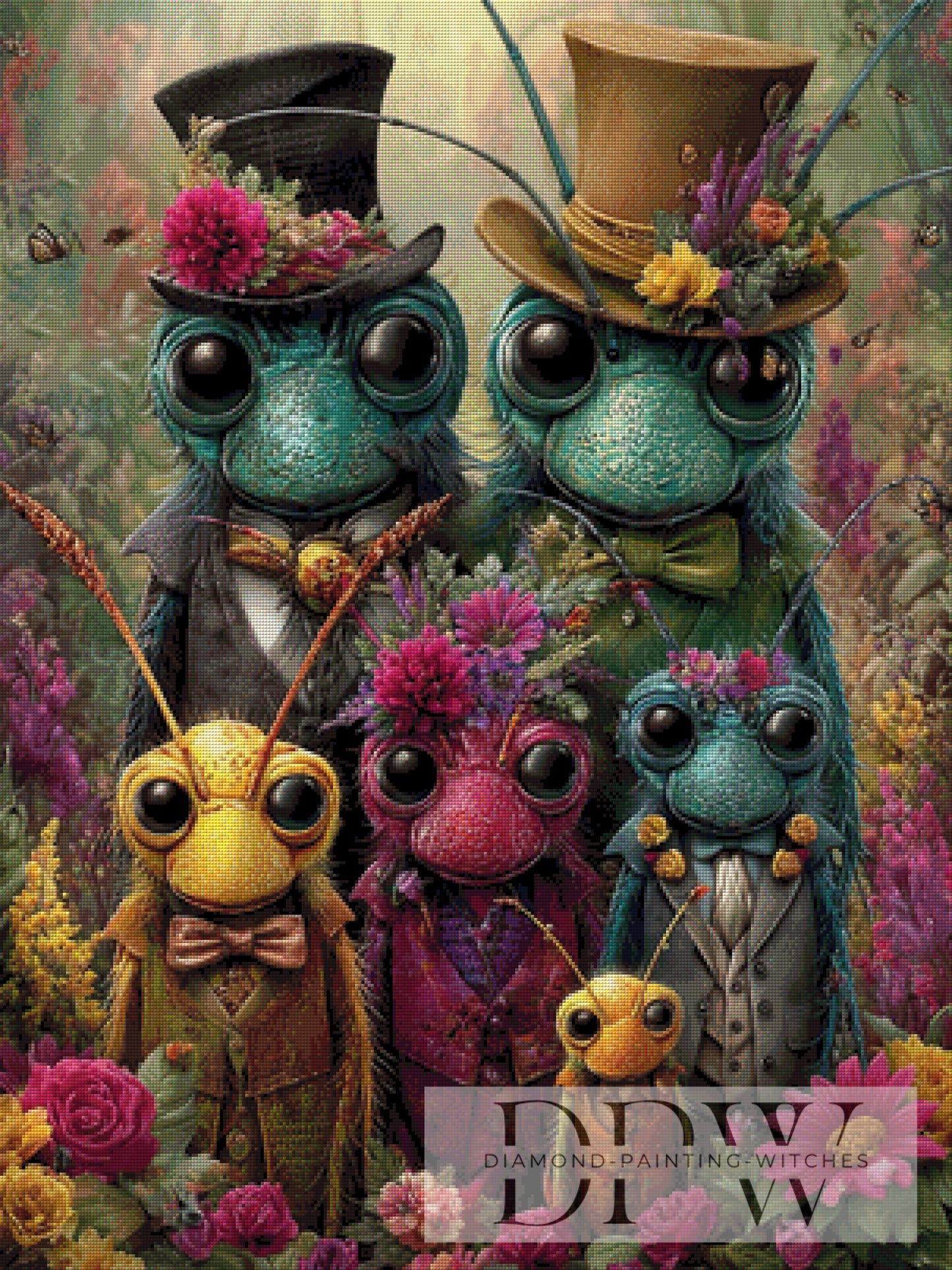Familienportrait by QN 75x100cm mit 270 Farben DPW-1296