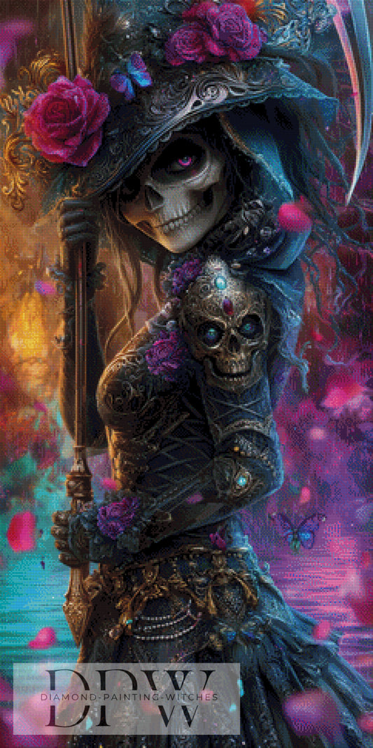 Mrs. Halloween by Elly_A.I, 60x120cm mit 270 Farben DPW-1297