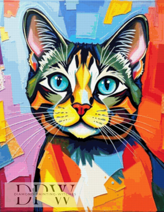 Acryl Cat by Morrigan 70x90cm mit 300 Farben