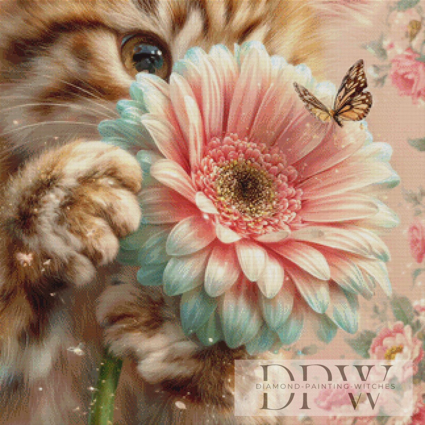 Versteckspiel by Lisa Morgan 80x80cm mit 200 Farben DPW-1336