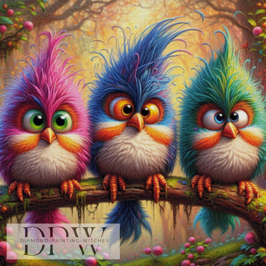 Crazy Böörds by CreatiVart 80x80cm mit 380 Farben DPW-1345