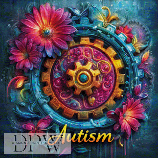 Autism 1 by Artifey 80x80cm mit 350 Farben DPW-1351