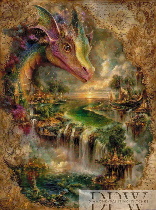 Guardian of Phantasia by Pixxel Pics 100x135cm mit 200 Farben DPW-1356