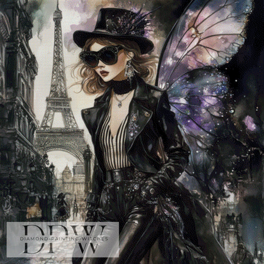 Paris by Elly_A.I 90x90cm mit 120 Farben DPW-1373