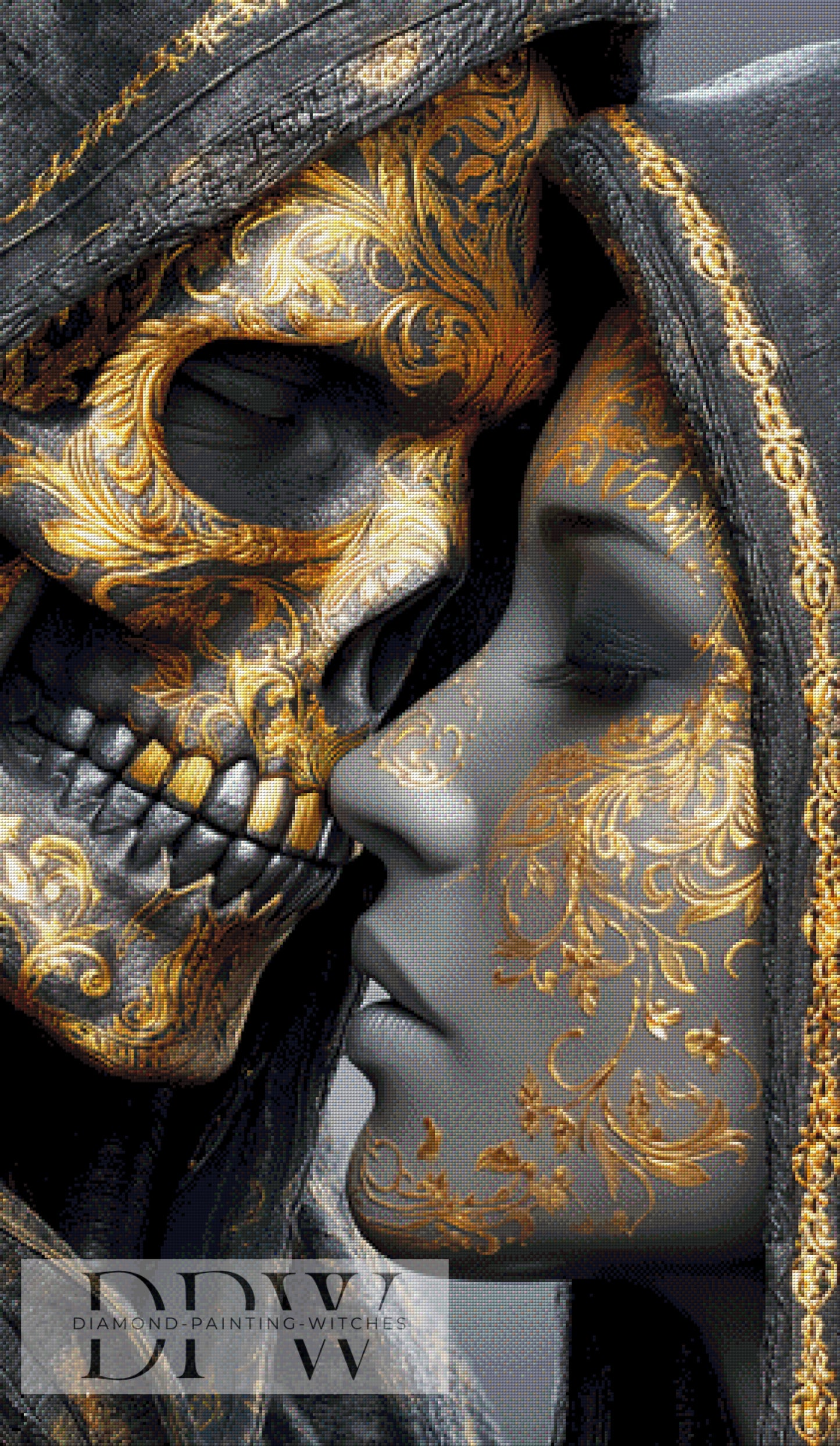 Intense Kiss by Artifey, 70x120cm mit 160 Farben DPW-1421