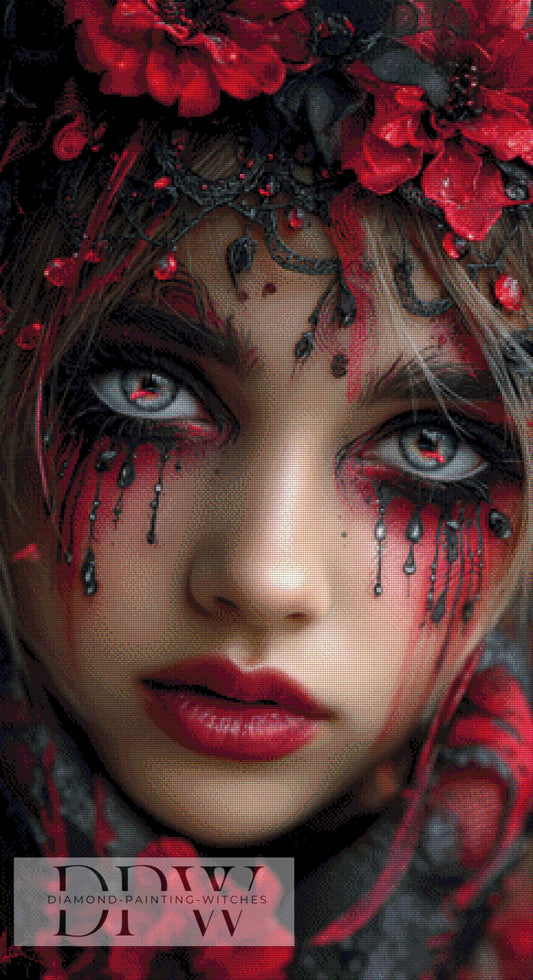 Black Tears by Artifey, 60x110cm mit 140 Farben DPW-1422