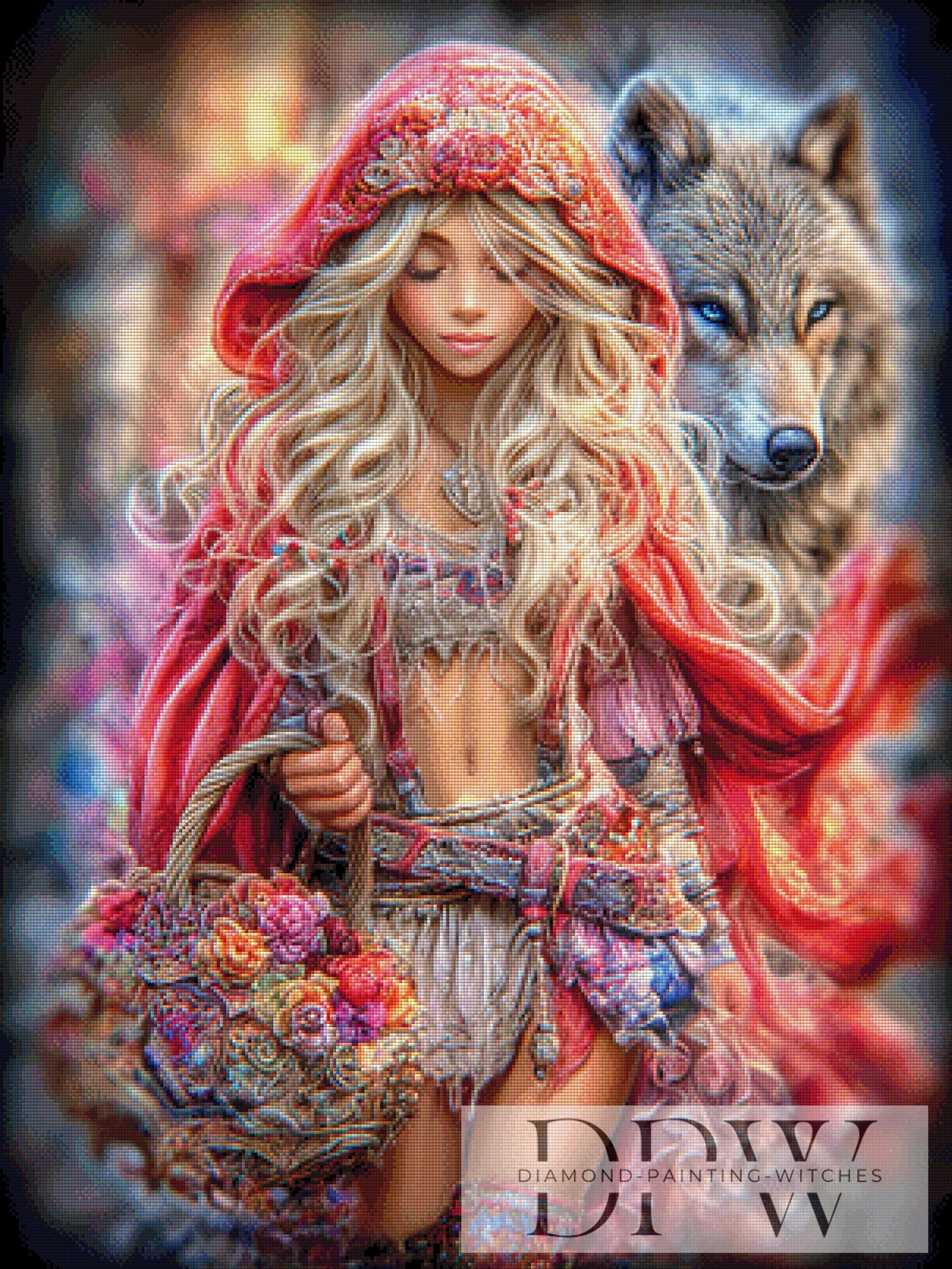 Red Cape Reloaded by CreatiVart 75x100cm mit 333 Farben DPW-1431