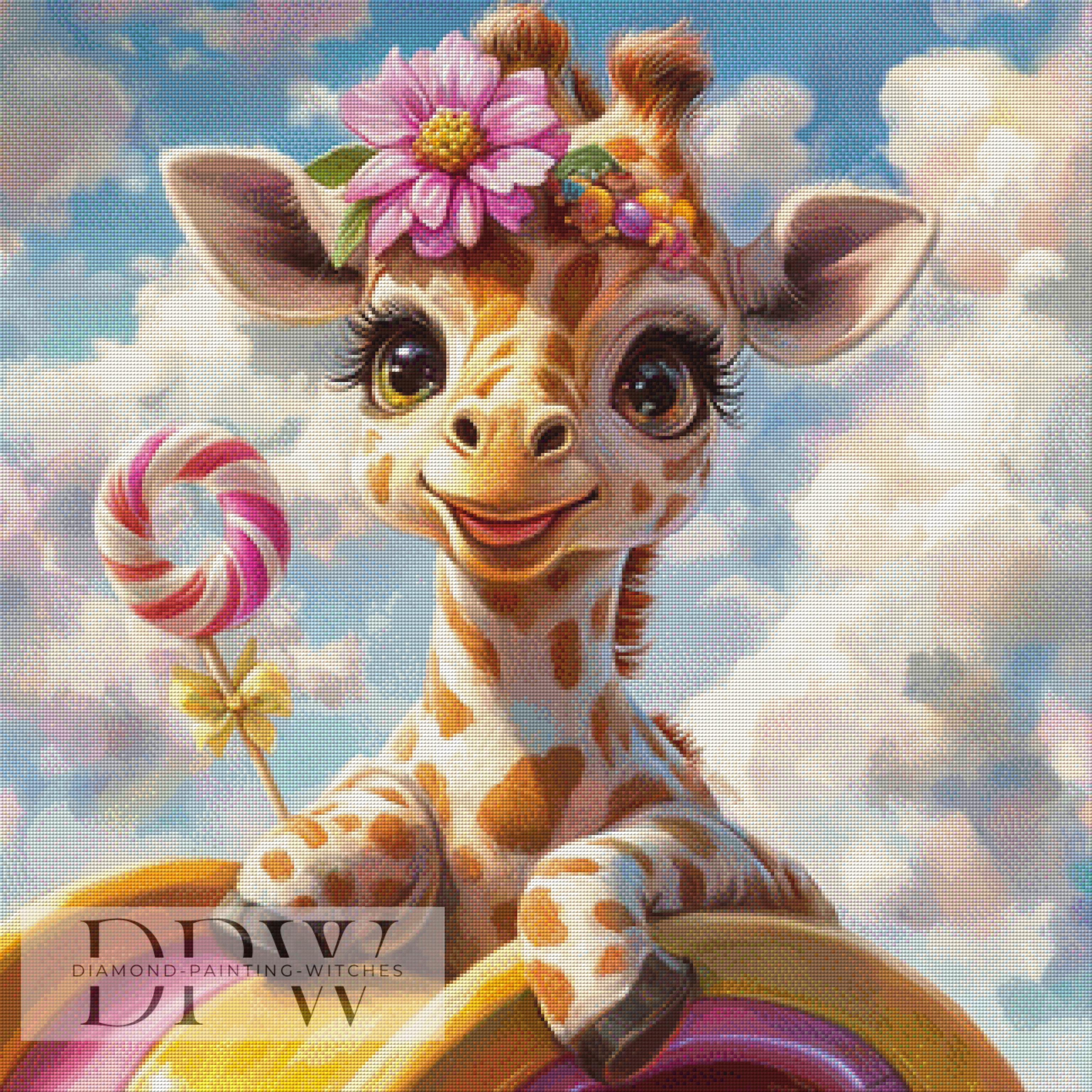 Giraffen Leckerei by Elly_A.I, mit 270 Farben