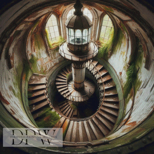Lost Treppe by QN, 80x80cm mit 150 Farben DPW-1449