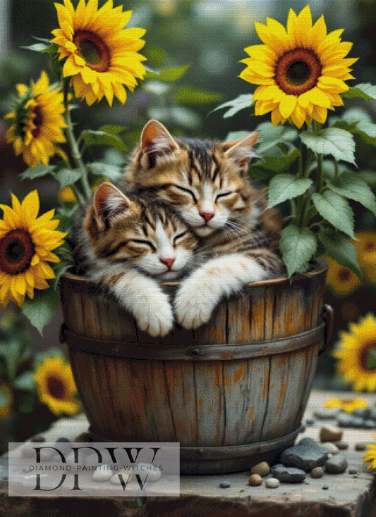 Maikatzen by QN, 80x110cm mit 200 Farben DPW-1467