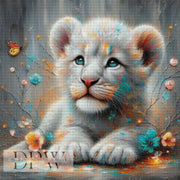 White Baby Lion by CreatiVart, mit 240 Farben