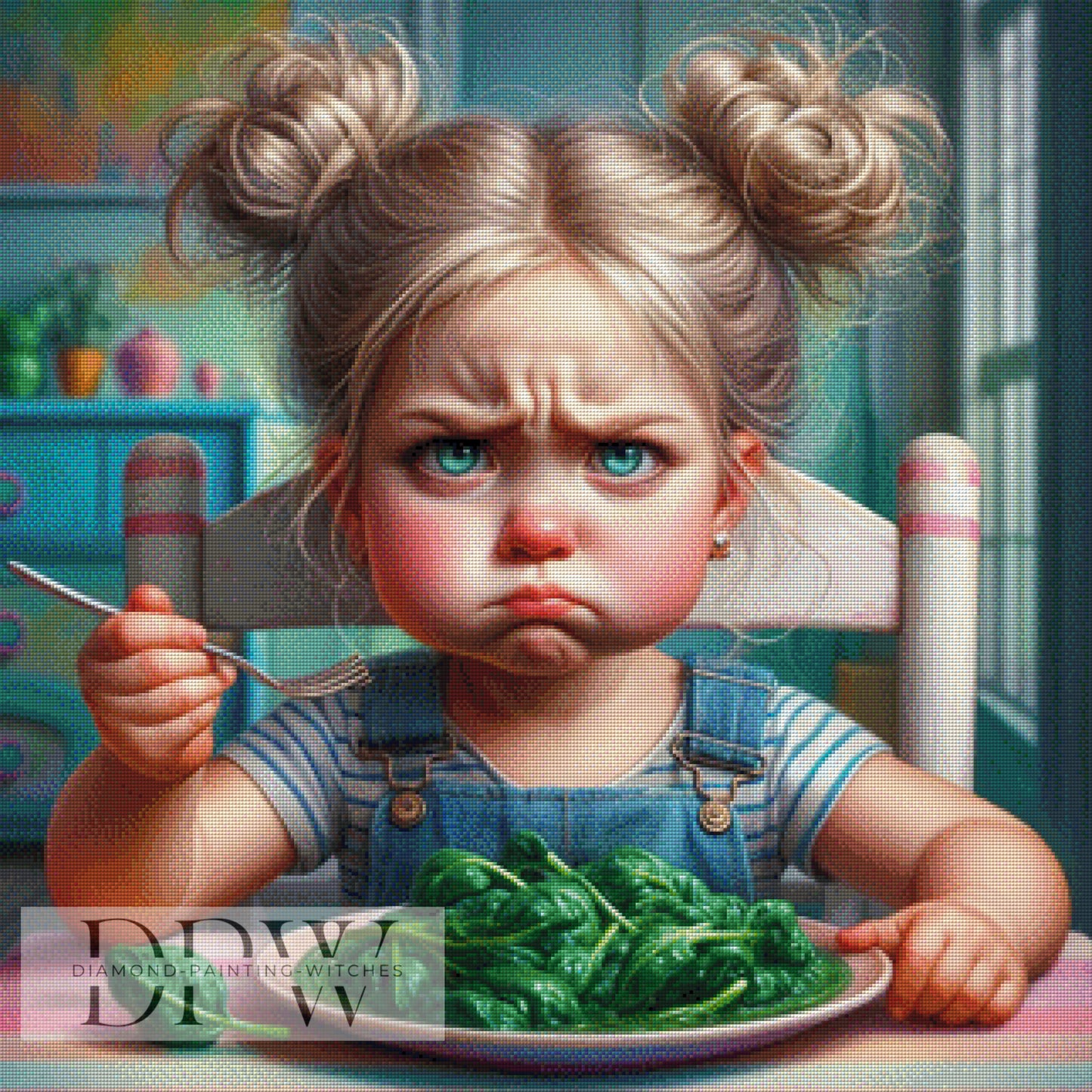 Einen Löffel für...by CreatiVart, 80x80cm mit 290 Farben DPW-1470