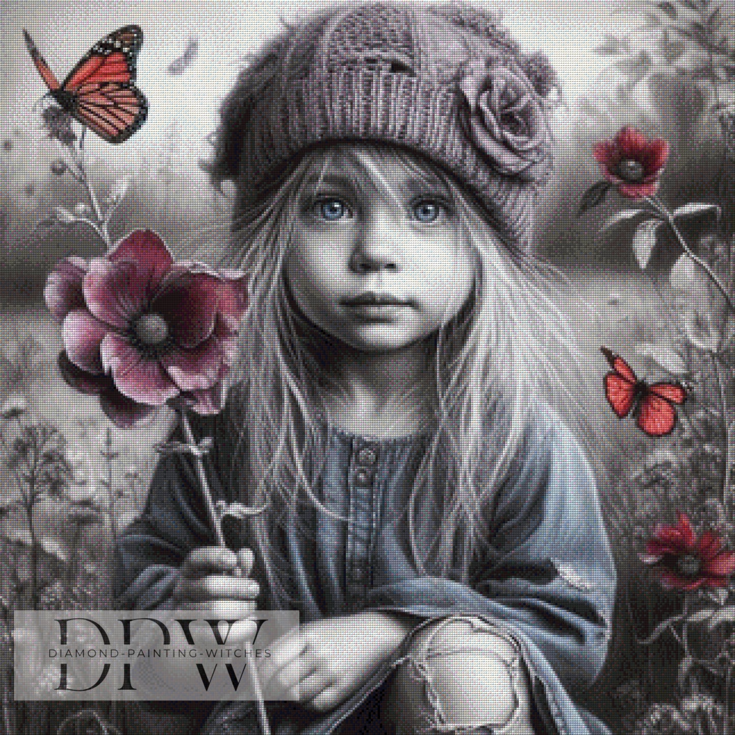 Liselotte by CreatiVart, 80x80cm mit 100 Farben DPW-1471