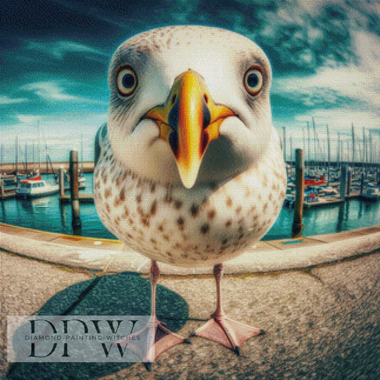 Möwi by CreatiVart, 80x80cm mit 240 Farben DPW-1482