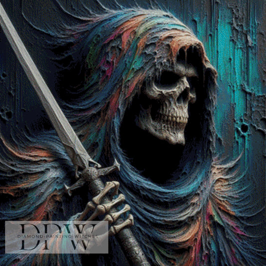 Colorful Reaper by Casalla Vendetta 80x80cm mit 160 Farben DPW-1485
