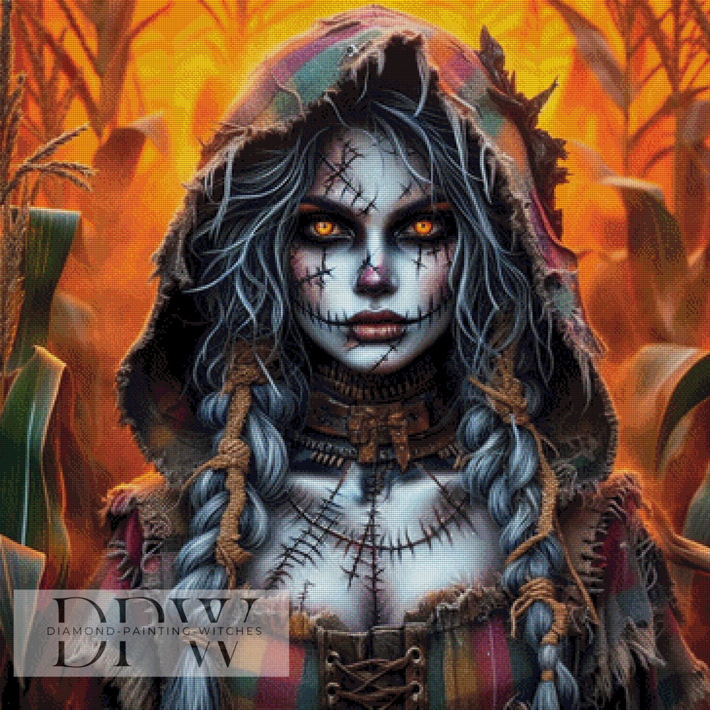 Muerta Scheuche by Casalla Vendetta, 90x90cm mit 230 Farben DPW-1490