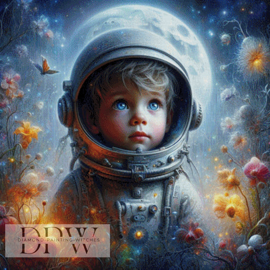 Little Astronaut by Casalla Vendetta, 90x90cm mit 250 Farben DPW-1492