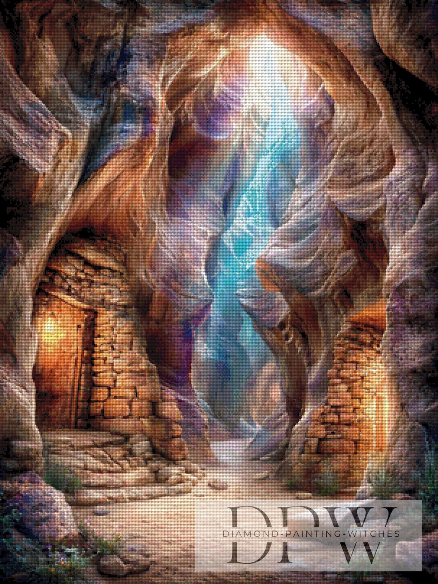 Lichtschlucht by Elly_A.I 75x100cm mit 250 Farben DPW-1514