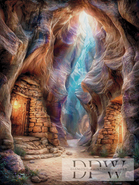 Lichtschlucht by Elly_A.I 75x100cm mit 250 Farben DPW-1514