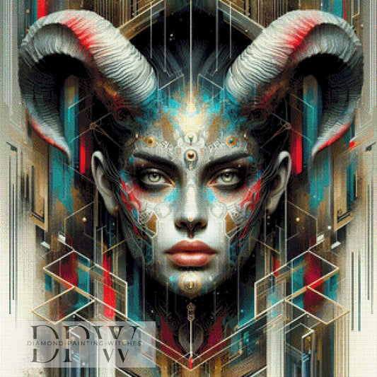 Aria by Morrigan, 80x80cm mit 220 Farben DPW-1522