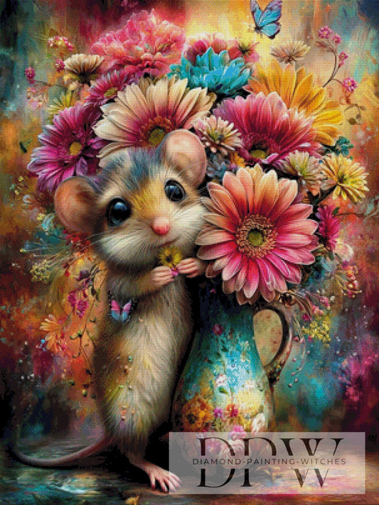 Blumenmausi by CleoDora mit 370 Farben