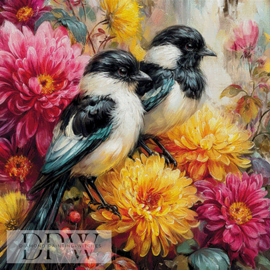 Alle Vögel sind schon da by Artifey 90x90cm mit 330 Farben DPW-1540
