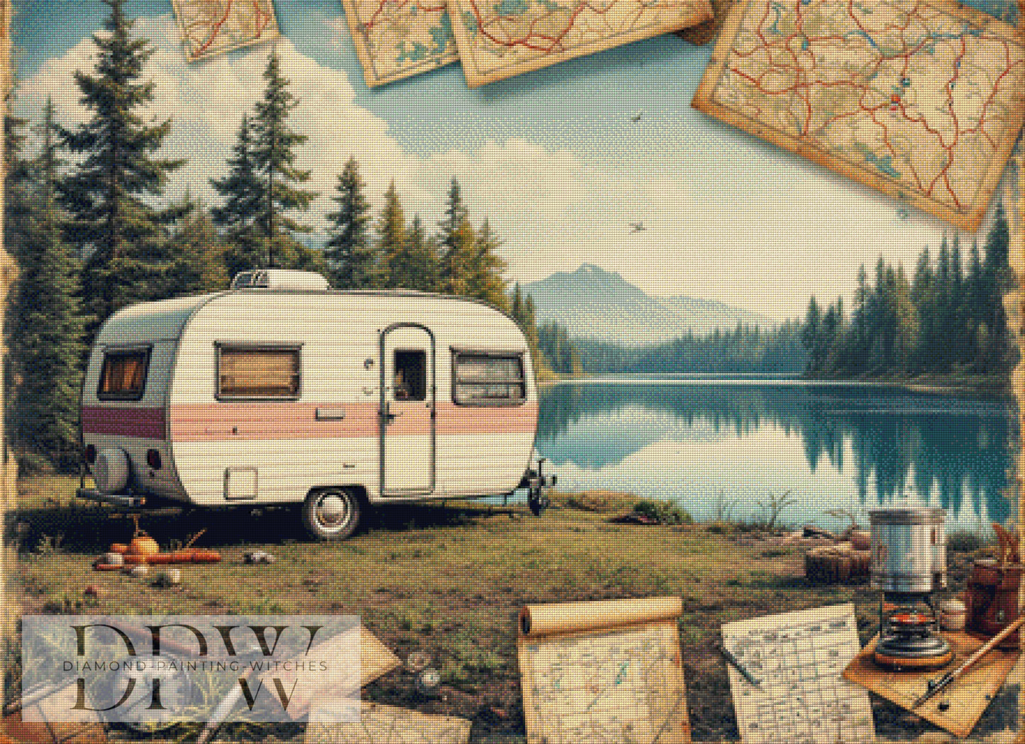 Einfach Urlaub by QN 110x80cm mit 200 Farben DPW-1550