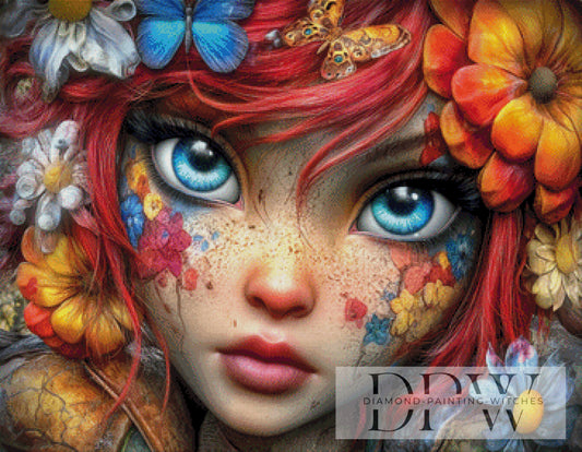 Butterfly Redhair by CreatiVart mit 333 Farben