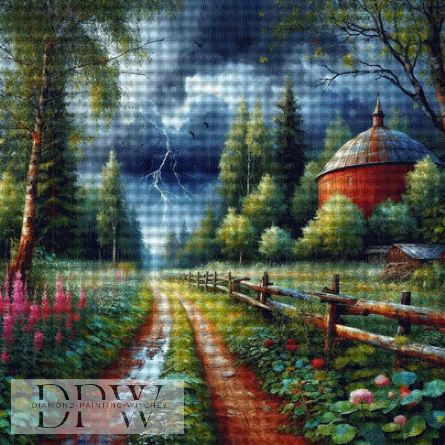 Naturgewalt by CreatiVart 100x100cm mit 300 Farben DPW-1559