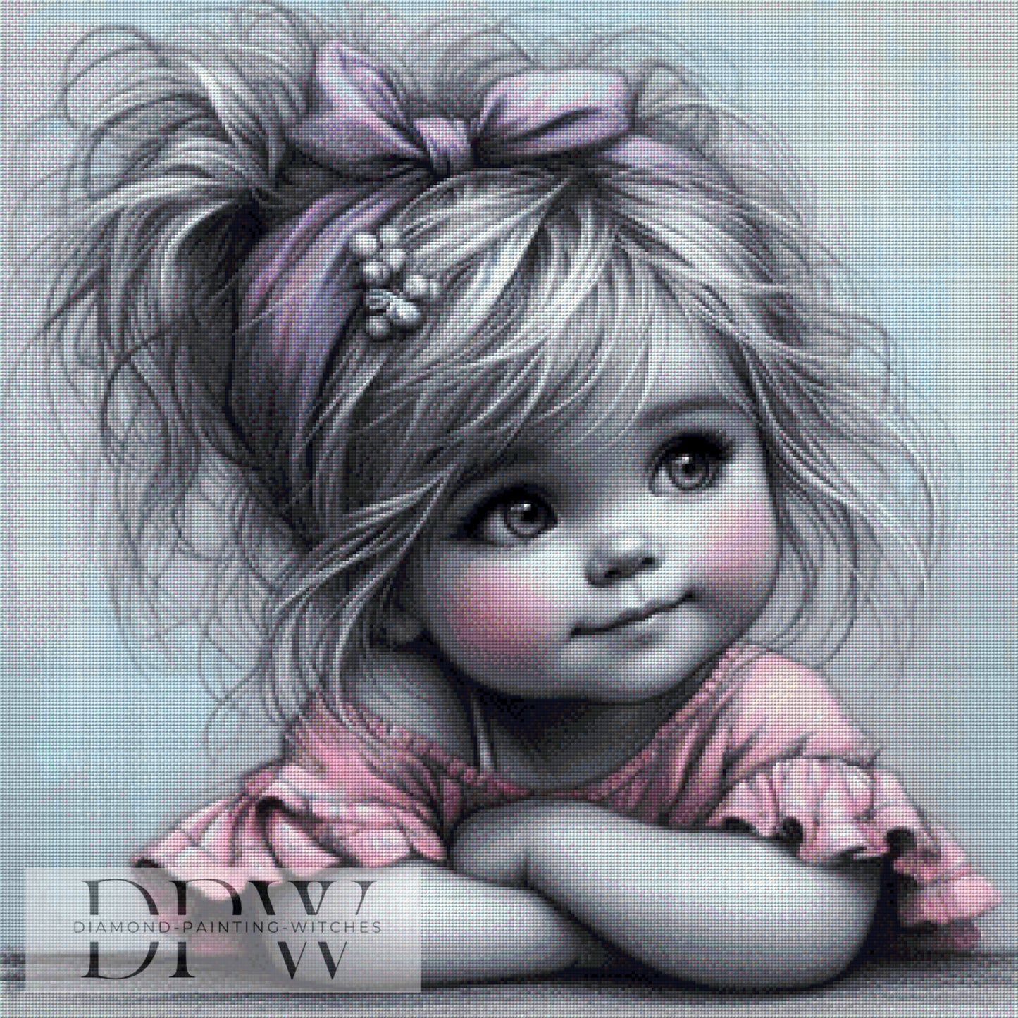 Emilia by CreatiVart, 75x75cm mit 85 Farben DPW-1562