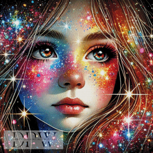 Glitter Grace by CreatiVart, 80x80cm mit 360 Farben DPW-1565