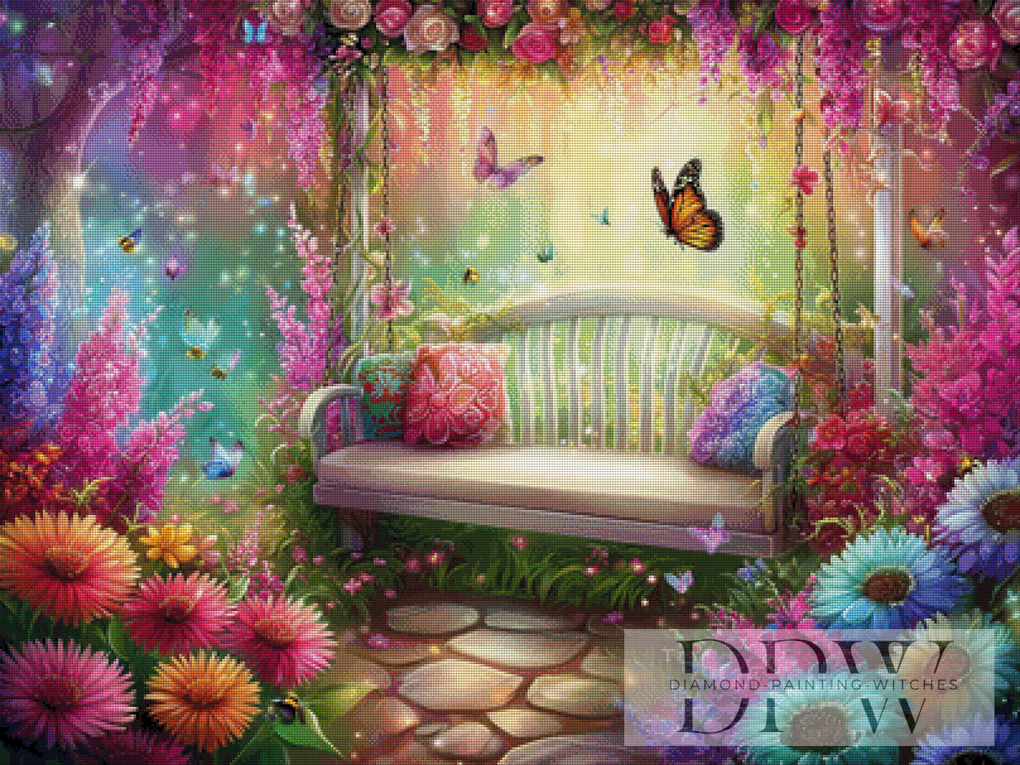 Sweet Paradise by Sweet_Loco_AI 100x75cm mit 400 Farben DPW-1577