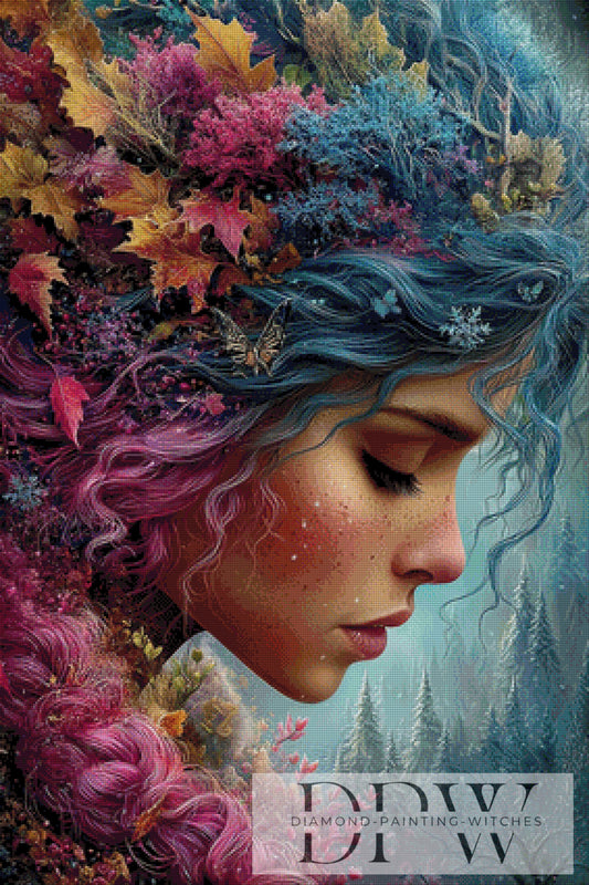 Waldprinzessin by QN 70x105cm mit 260 Farben DPW-1580