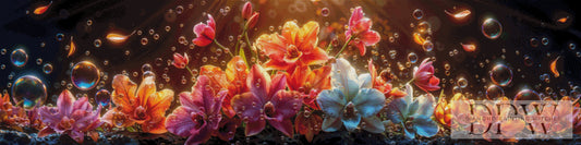 Bubbling Flowers by Pixxel Pics 180x45cm mit 340 Farben DPW-1587