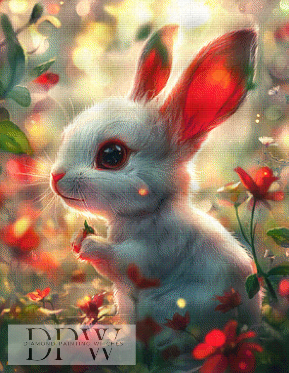 Hase by Morrigan 70x90cm mit 220 Farben DPW-1590