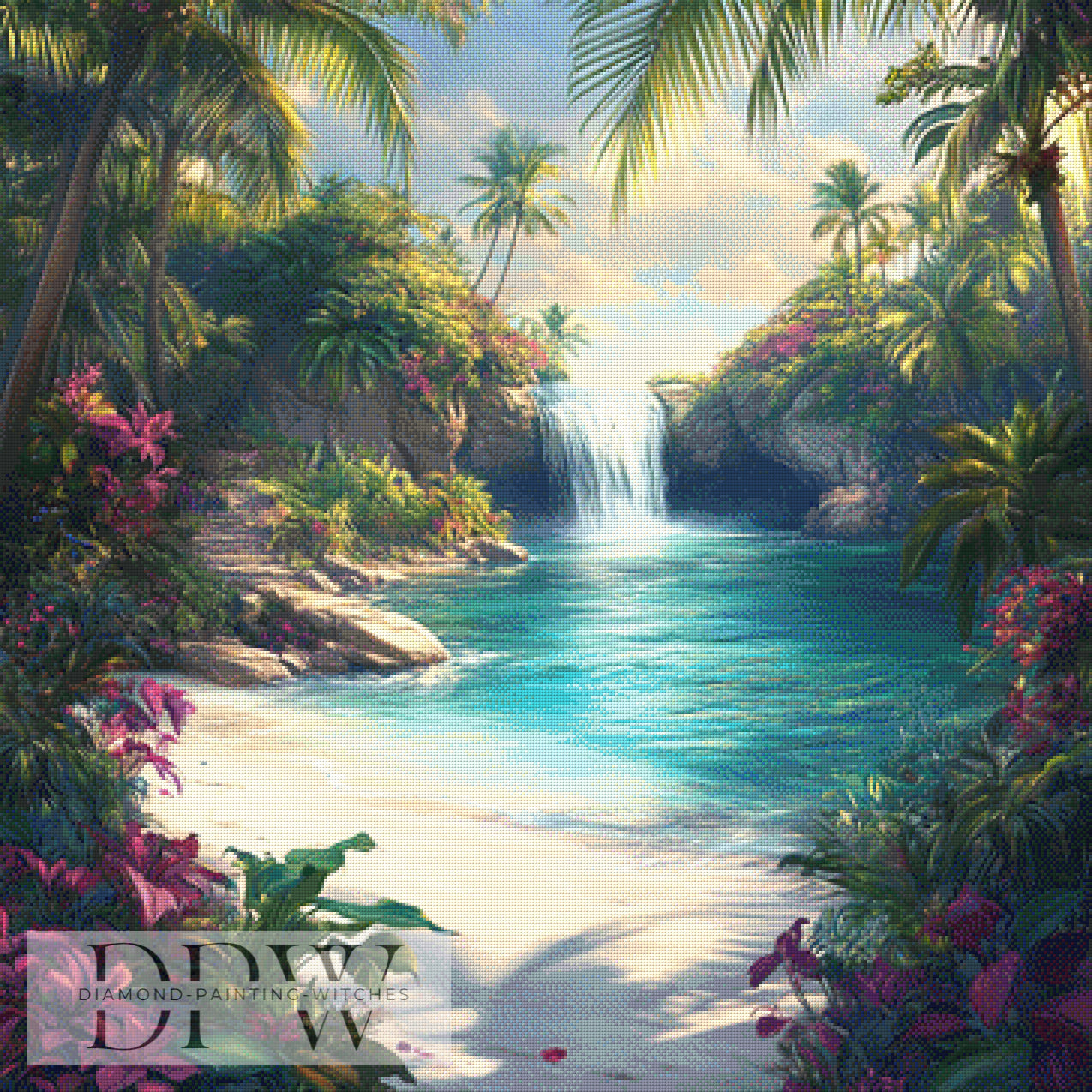 Die Bucht by Morrigan, 90x90cm mit 240 Farben DPW-1591