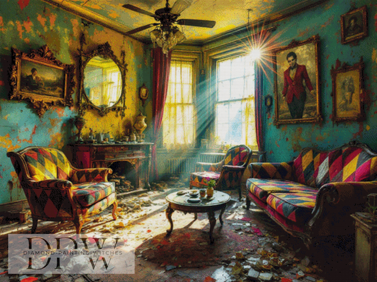 Glorious Time by QN, 120x90cm mit 320 Farben DPW-1599