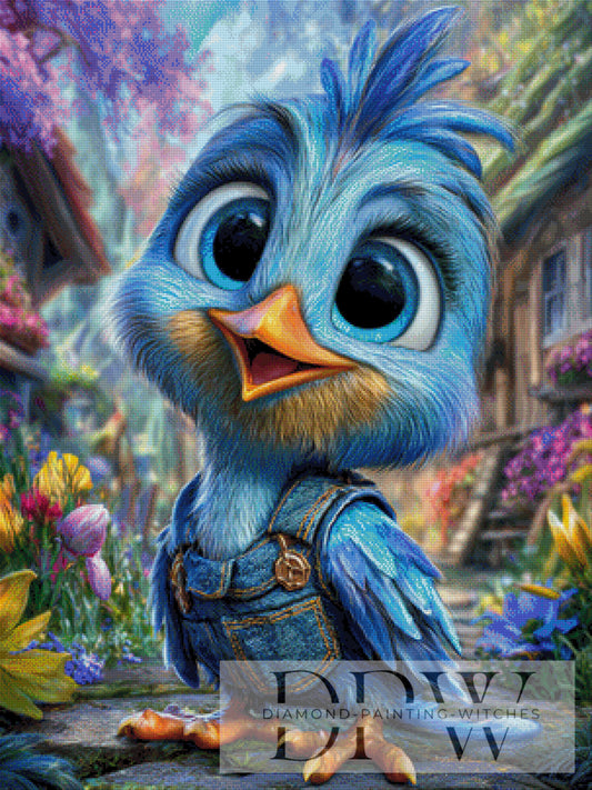 Blue Bird by Artifey, 75x100cm mit 350 Farben DPW-1611