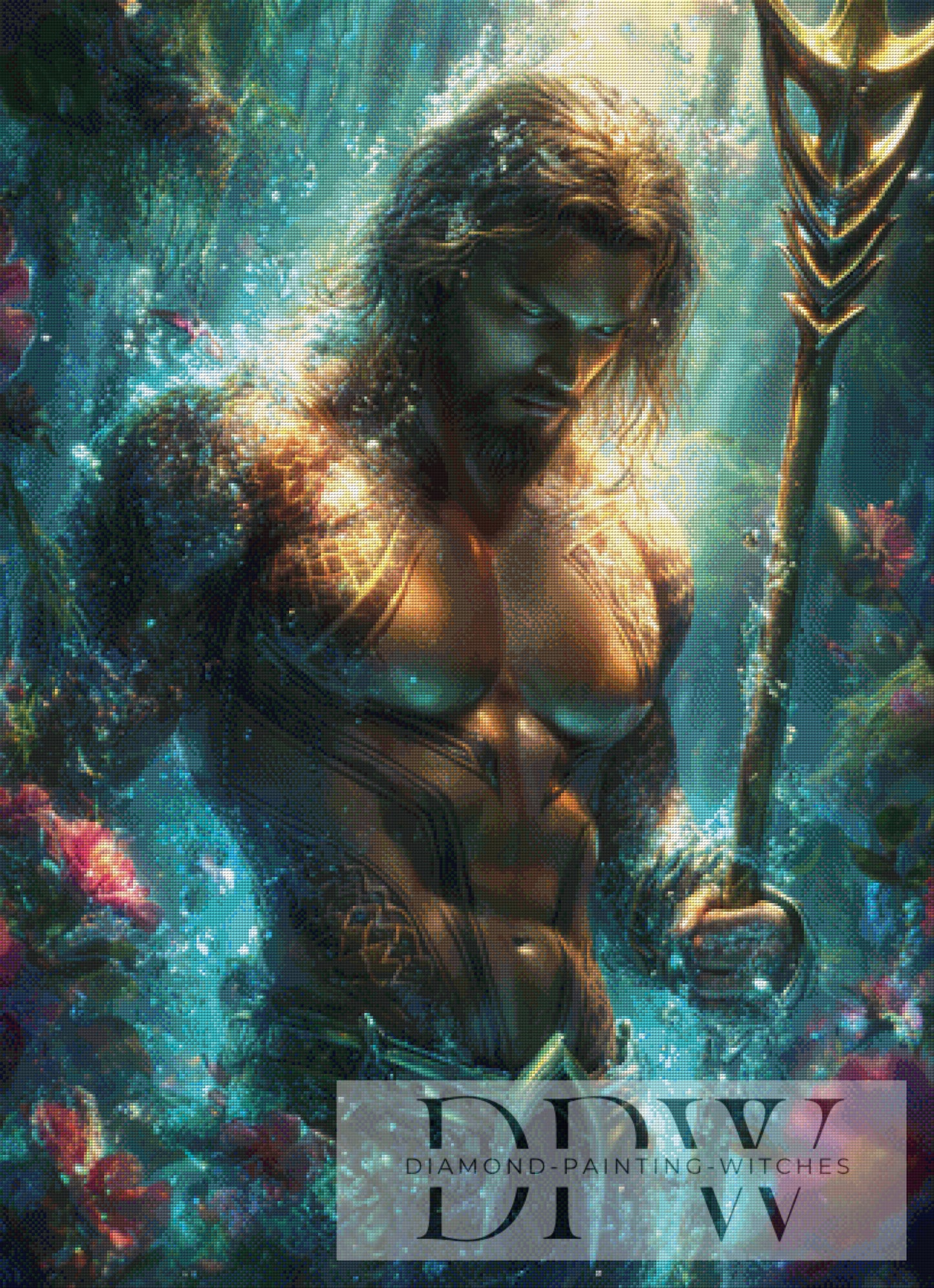 Aquaman by Artifey, 80x110cm mit 260 Farben DPW-1613