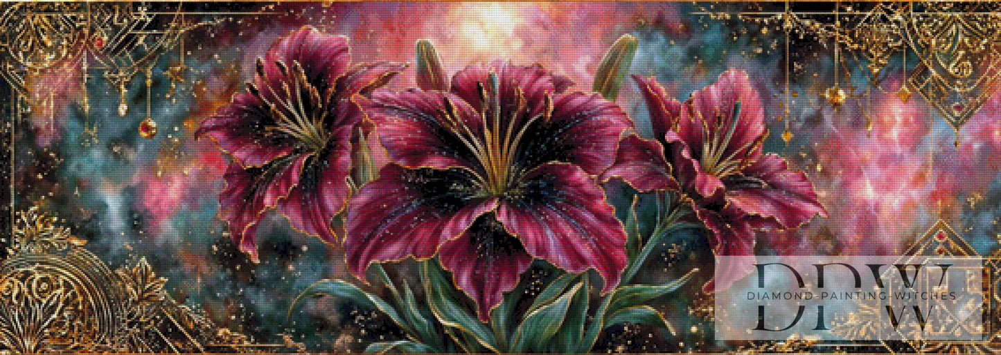 Lilientraum by Pixxel Pics 140x50cm mit 290 Farben DPW-1616