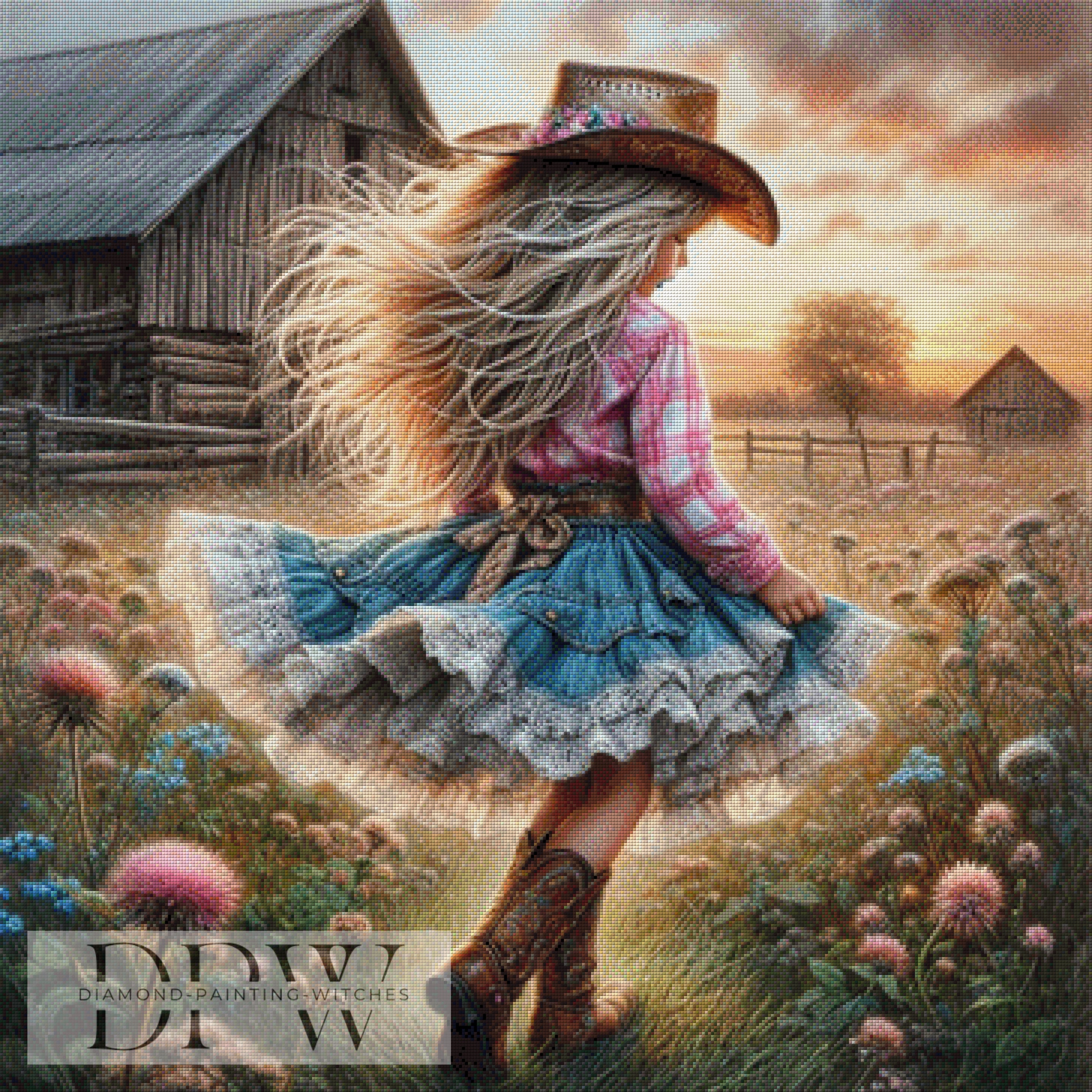 Farmers Tochter by CreatiVart, mit 250 Farben