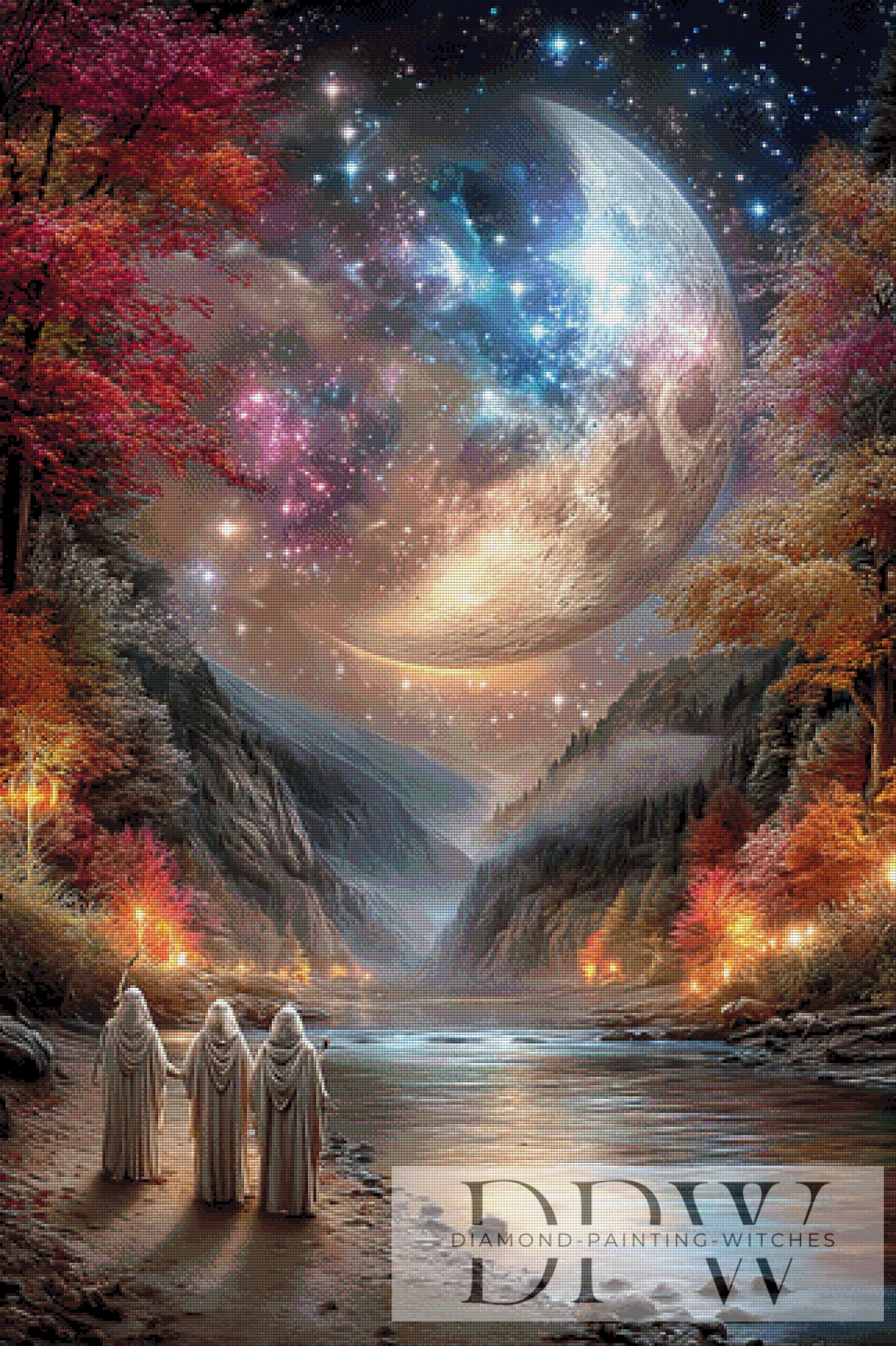 Die Wanderer by Elly_A.I 80x120cm mit 290 Farben DPW-1649