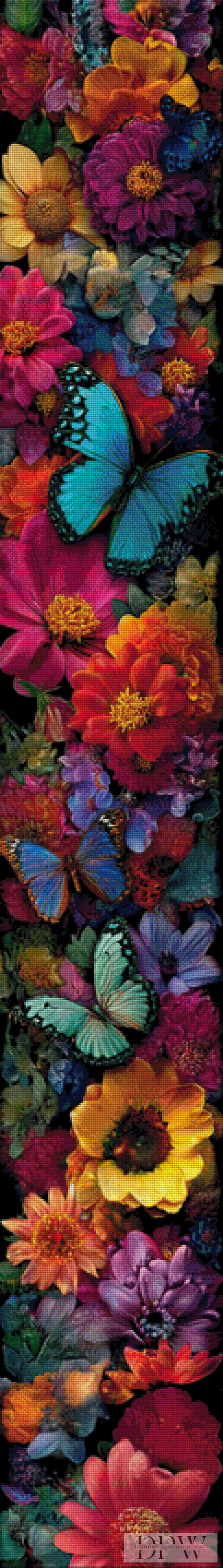 Schmetterlingsparadies by theA.art 30x210cm mit 320 Farben DPW-1652
