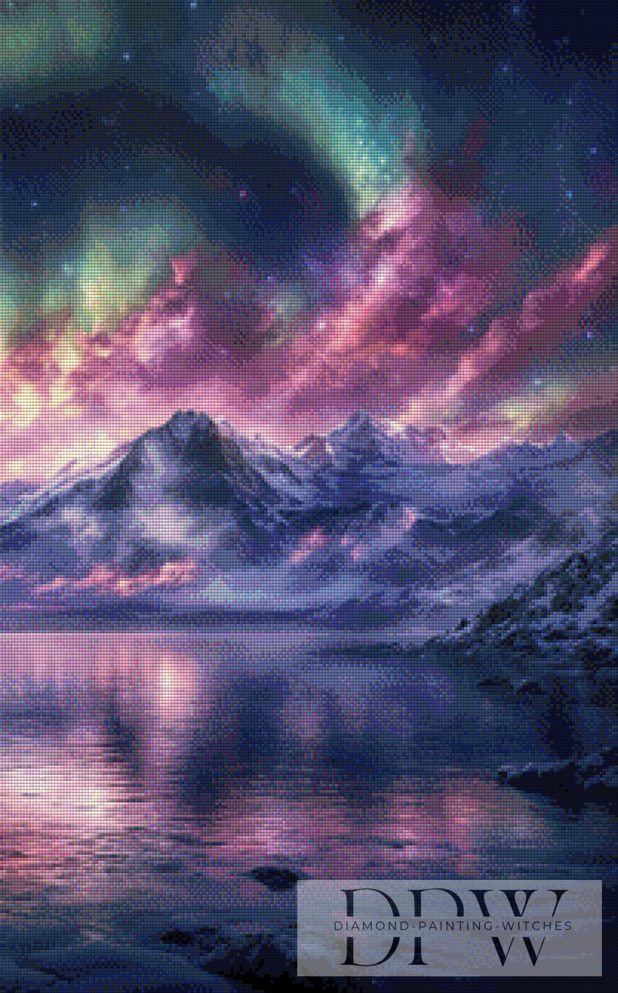 3-Teiler Aurora Fjord by ellufija