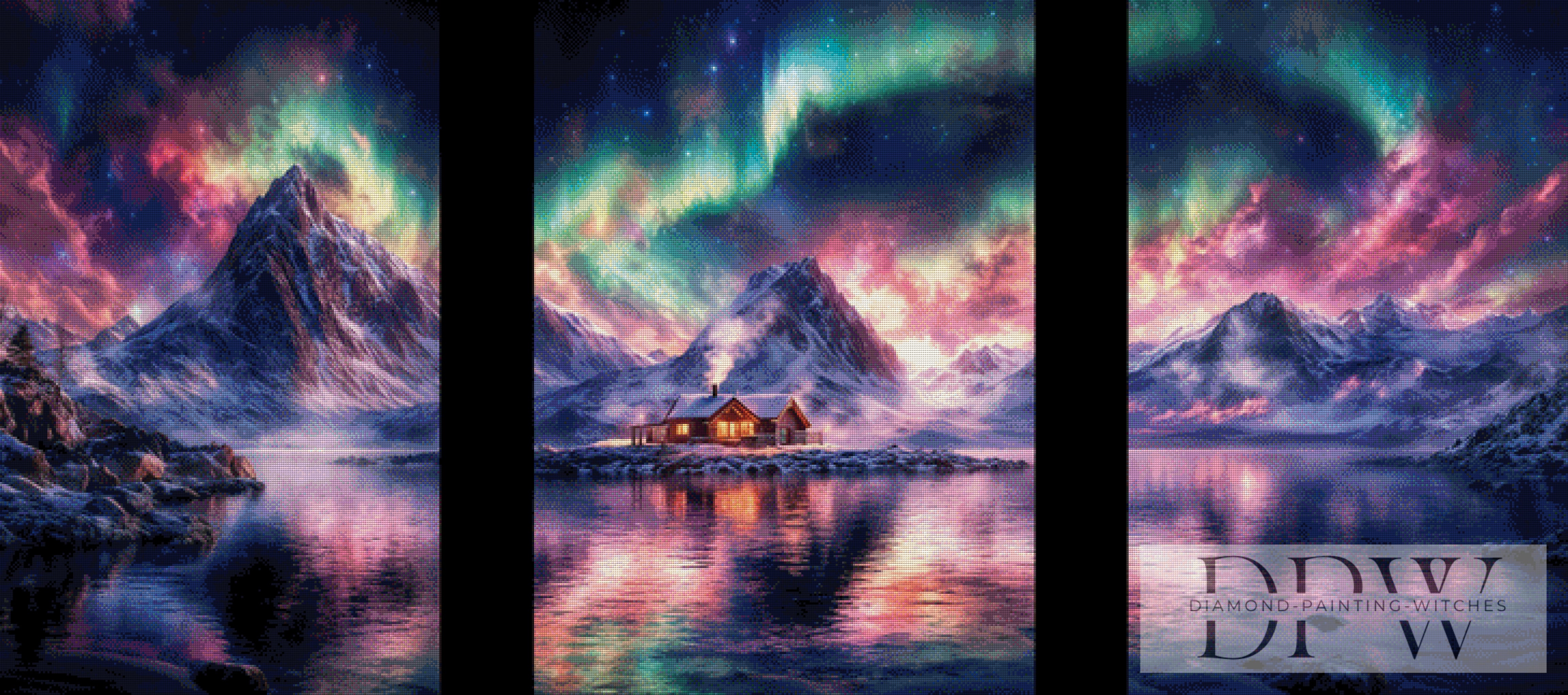 3-Teiler Aurora Fjord by ellufija