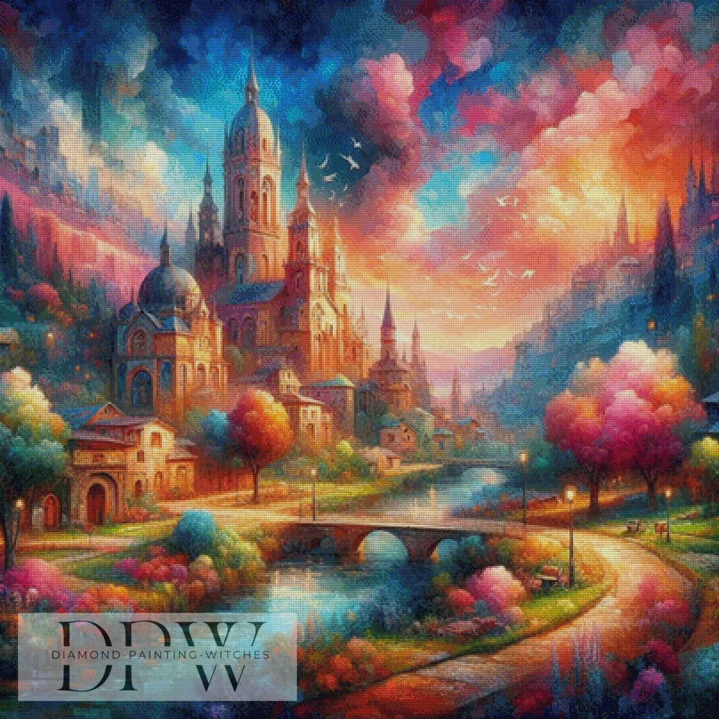 Paradiesschloss by Artifey 100x100cm mit 330 Farben DPW-1662